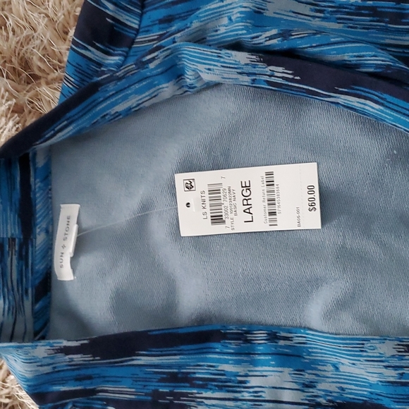 Sun + Stone Men's Ikat Kimono Shirt - Picture 3 of 3